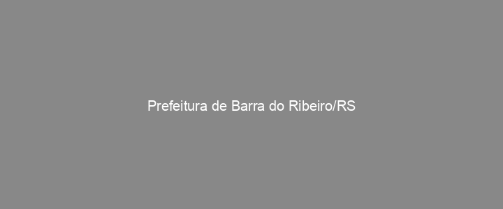 Provas Anteriores Prefeitura de Barra do Ribeiro/RS